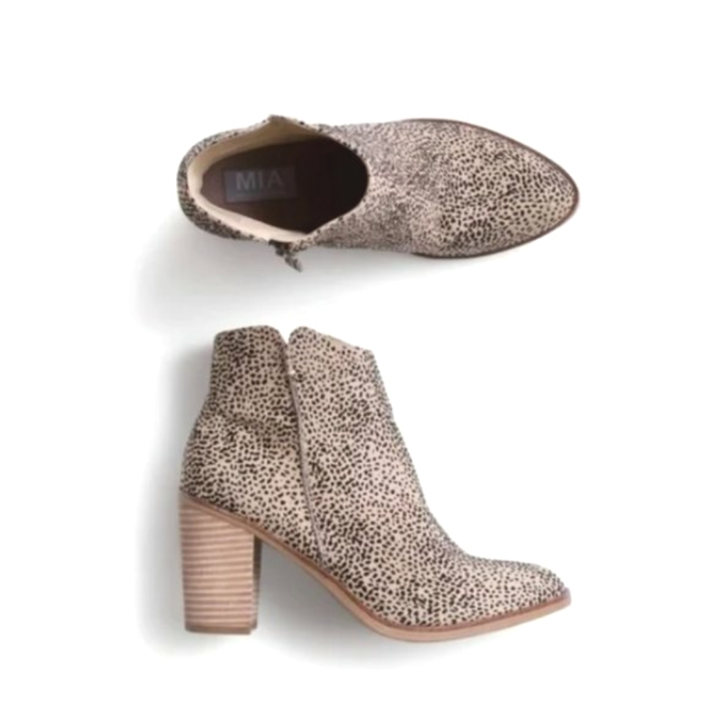 MIA Tracee Bootie 11 leopard print